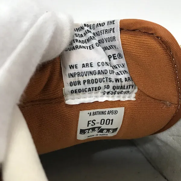 [8.5] Bape Sta Leather / Woven Nylon