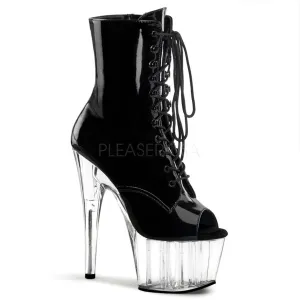 ADORE-1021  Black Patent/Clear