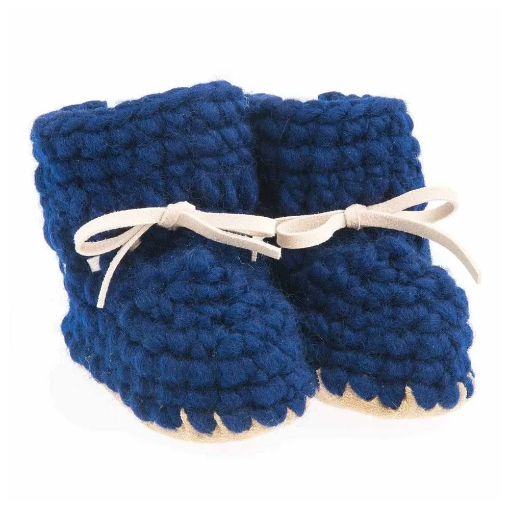 Beba Bean Sweater Moccs | Navy