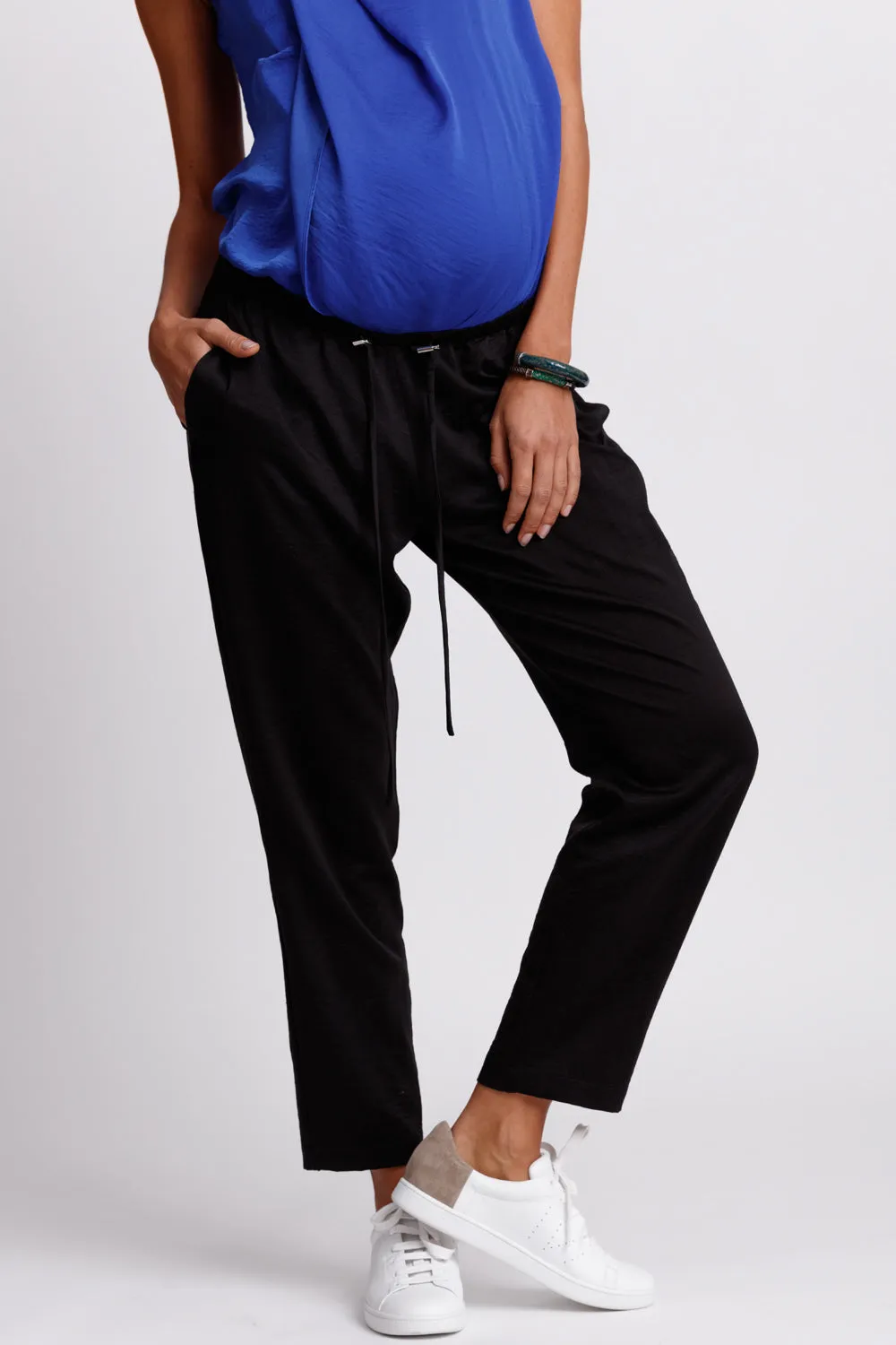 Drawstring Jogger Pants - Black