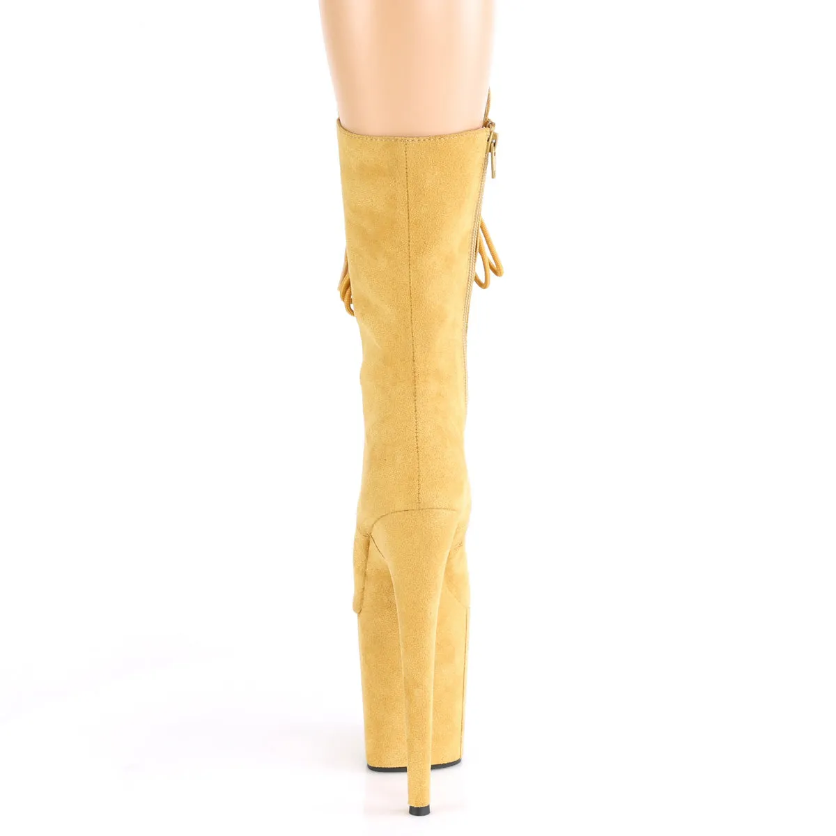 FLAMINGO-1050FS  Mustard Faux Suede/Mustard Faux Suede