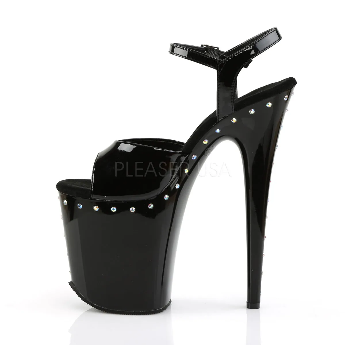 FLAMINGO-809ABLS  Black Patent/Black