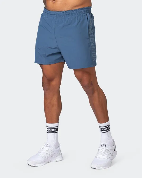 Function 4" Shorts - Denim Blue