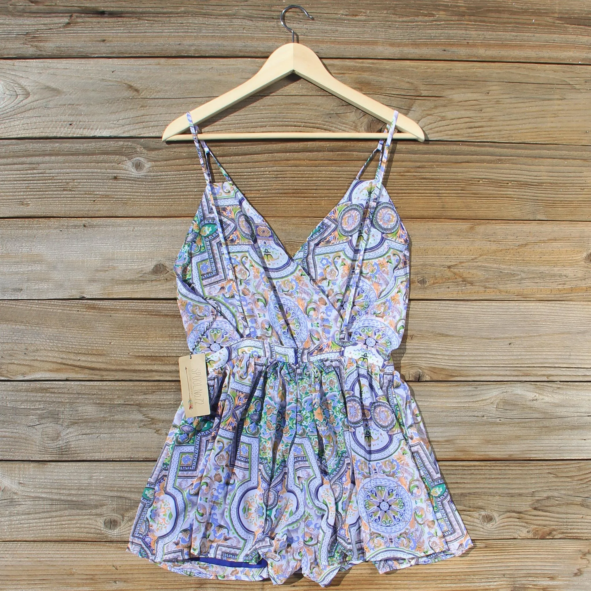 The Nile Romper in Blue