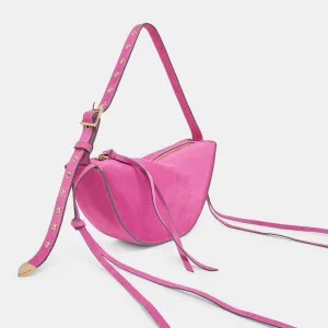 VERONA SHOULDER BAG MAGENTA SUEDE